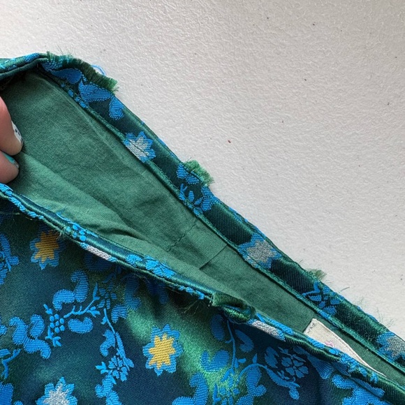 Y2k 90’s Vintage free people satin teal blue midi skirt size 5/6 - Picture 5 of 7